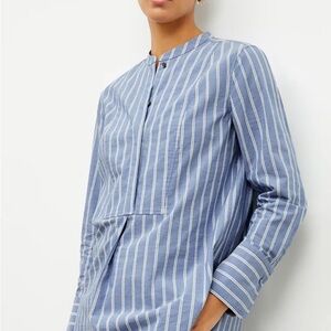 MM Lafleur The Nichols Poplin Striped Tunic size XS